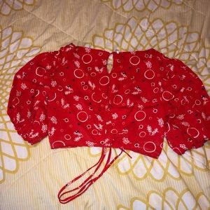 Free people cropped shirt